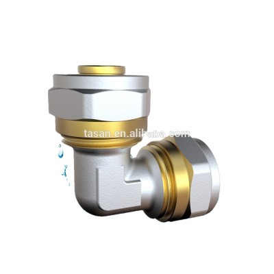 S6203 16x16 Brass Copper 90 Degree Elbow Pex Pipe Fitting