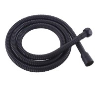 Matt Black Water Hose Universal Replacement Part With Brass Insert and Nut 1.2M 1.5M 1.8M